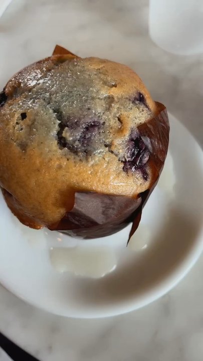 Local Habit - Warmed blue berry muffin - Coffee & Tea Near Me - Nash, Texas