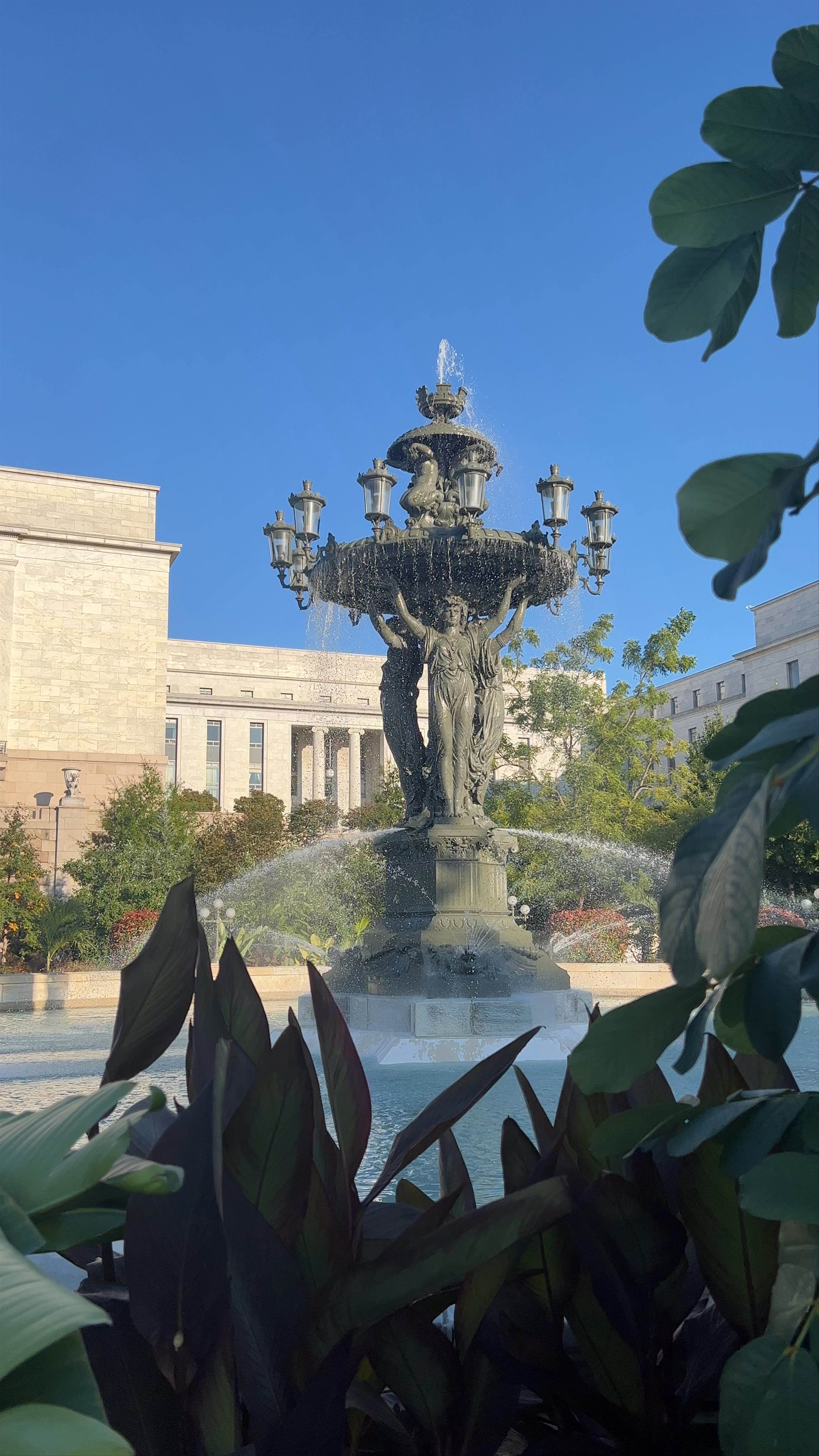 Bartholdi Fountain and Gardens at the U.S. Botanic Garden in Washington, DC