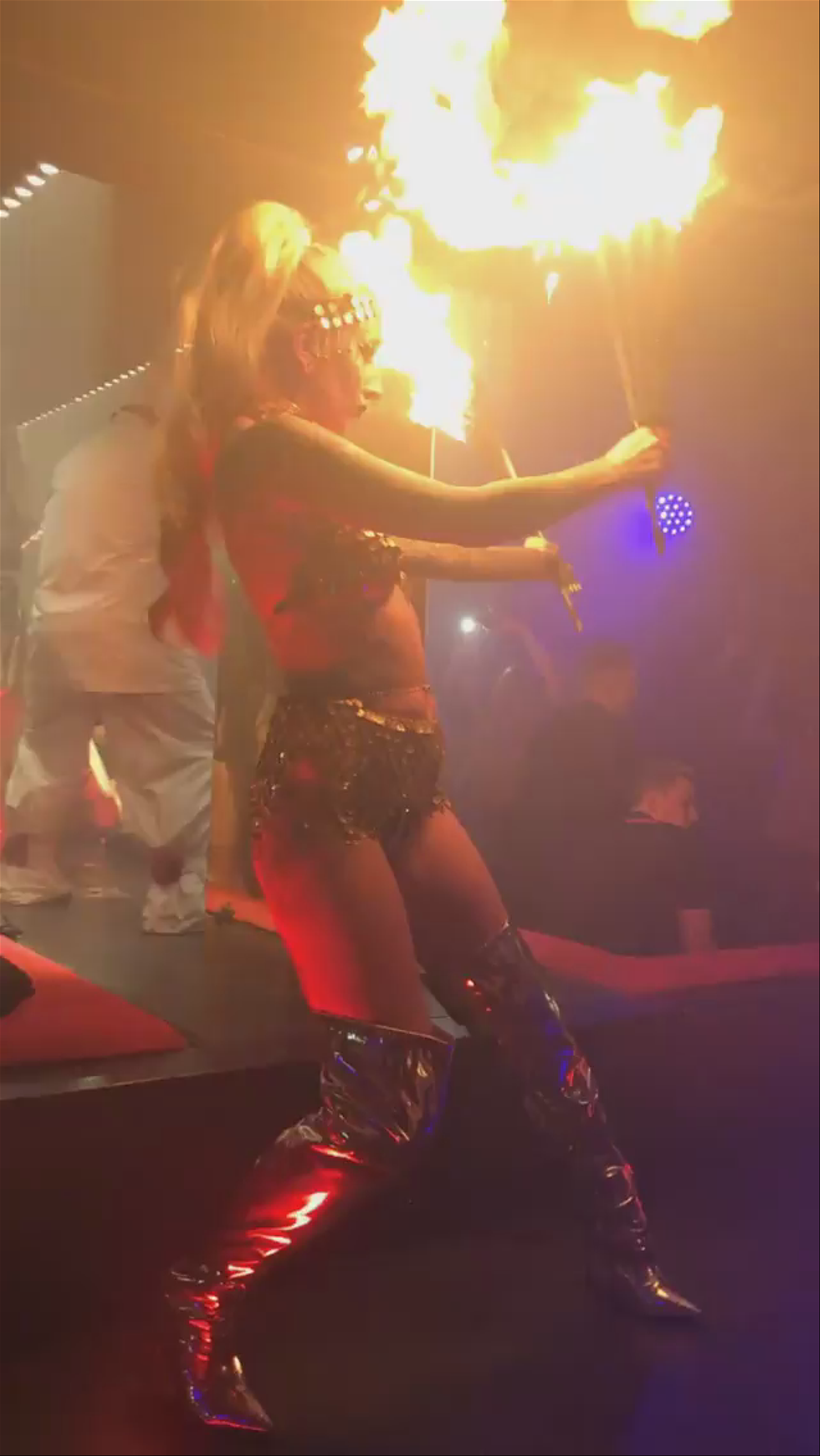 Fiery Nightlife Performance at Cirque Le Soir, London