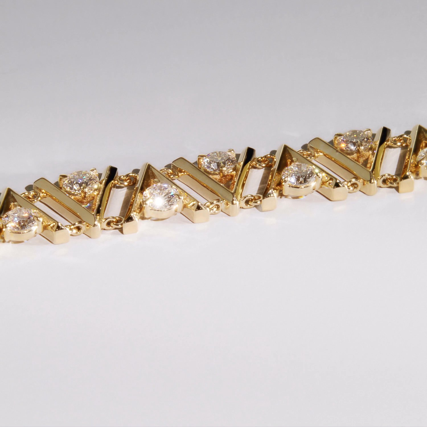 VRAI V Tennis Choker | 14k | Yellow Gold | chainLength: 15