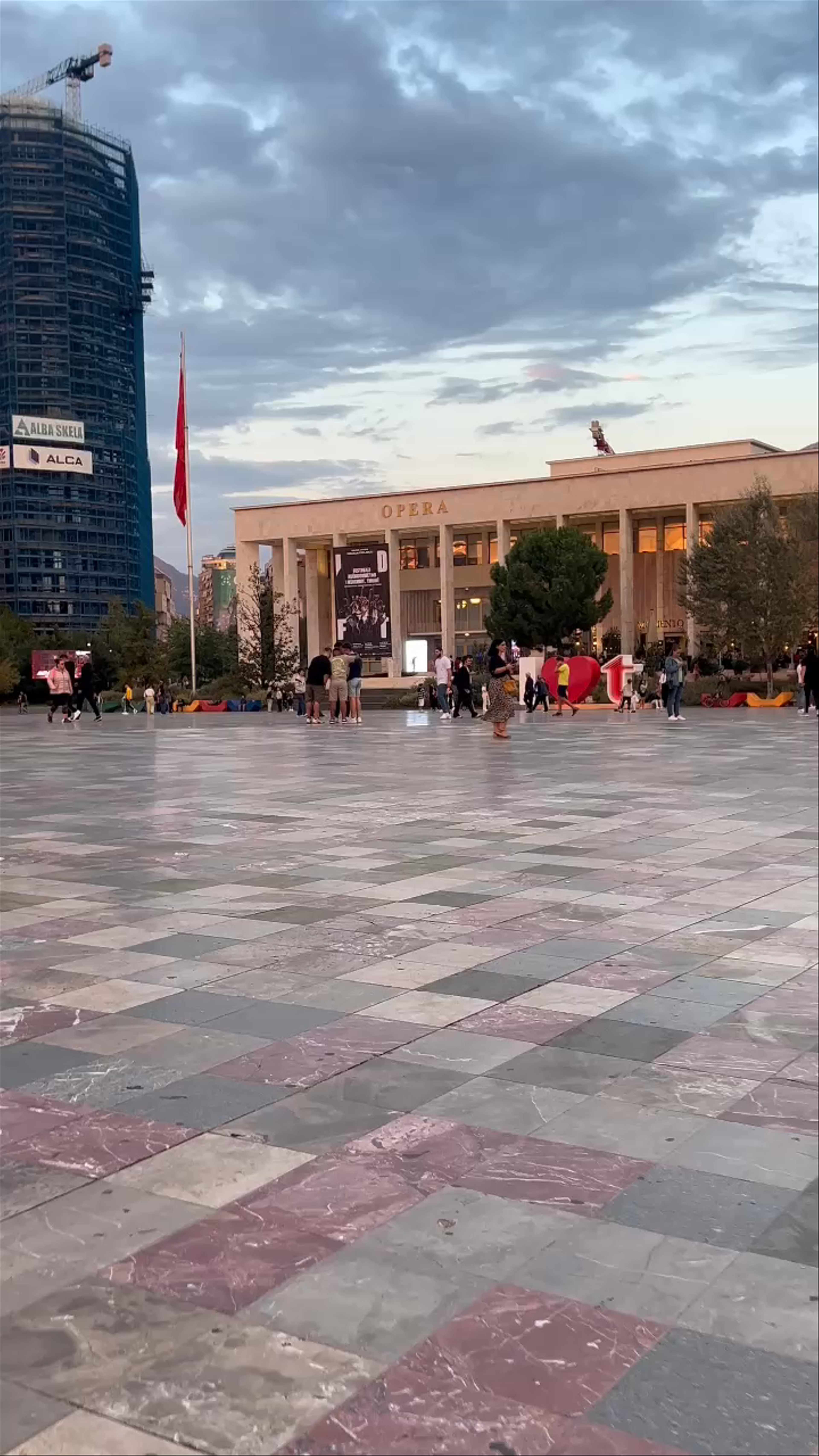 Skanderbeg Square: Evening Stroll in the Heart of Tirana