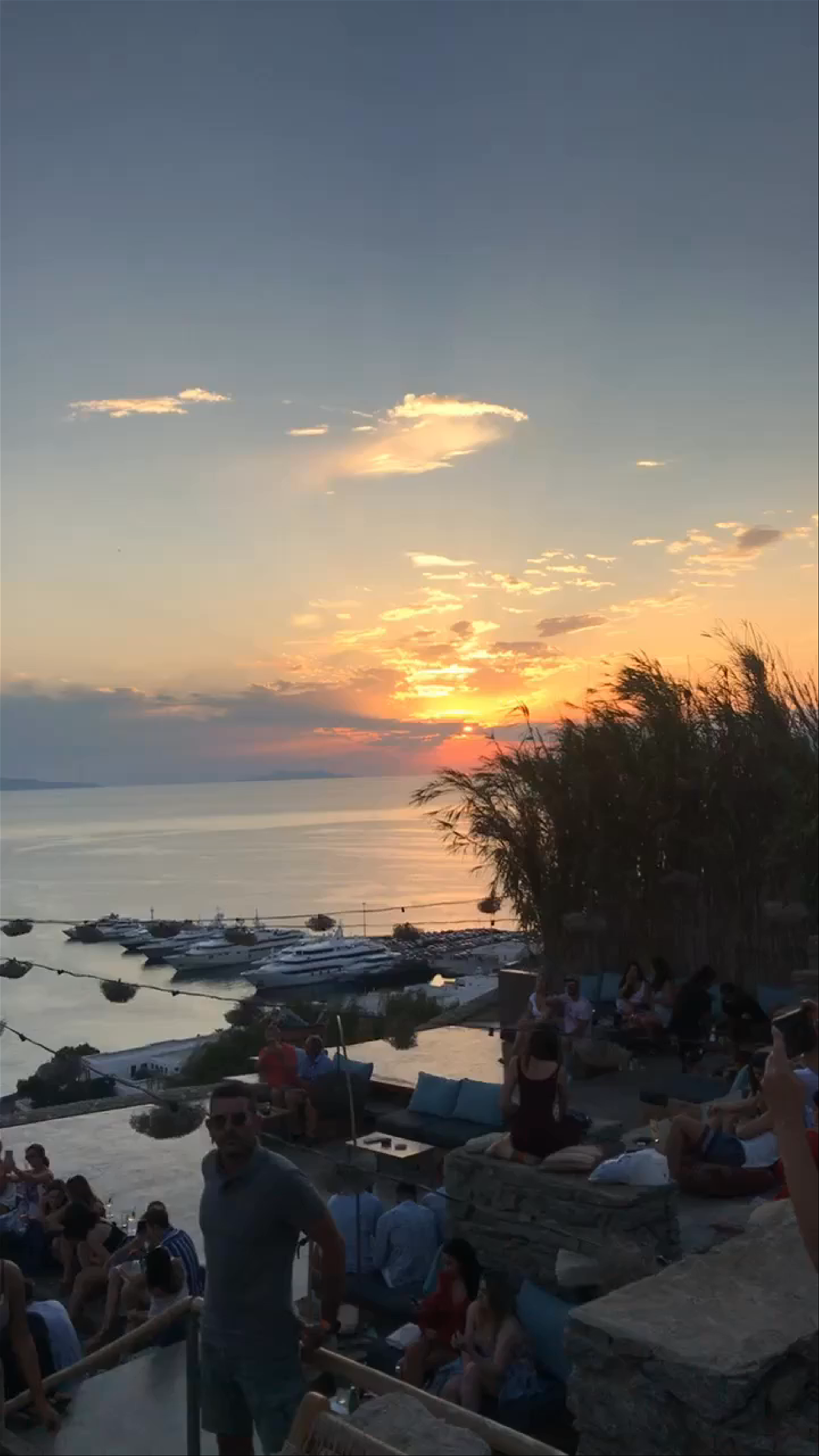 Magical Mykonos Sunset at 180º Sunset Bar