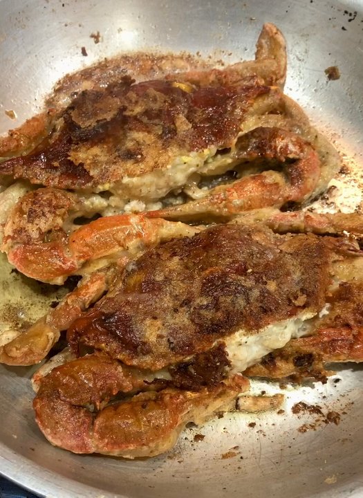 Pop's Fish Market - Soft Shell Blue Crabs- first time buy/Try. Still alive when I bought them. Soft as can be & cooked up crispy. - Seafood Near Me - Deerfield Beach, Florida