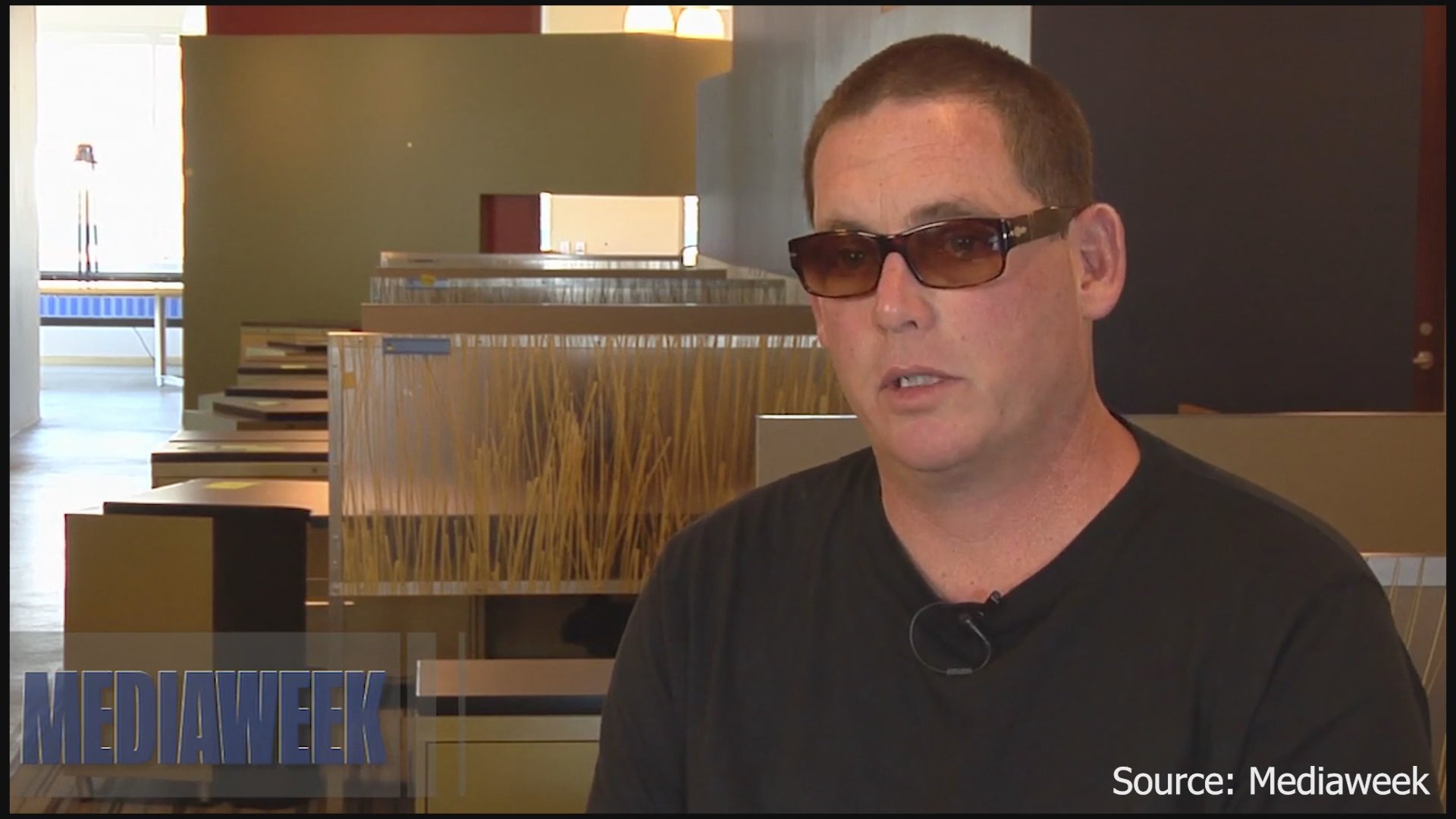 Executive producer Mike Fleiss discusses television production in an interview setting, followed by a discussion with host Jenn Hoffman.