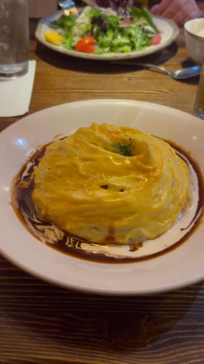 Yoshiya Kitchen - Japanese Kurobuta Sausage Omelette Rice with House Special Sauce - Ramen Near Me - Henderson, Nevada