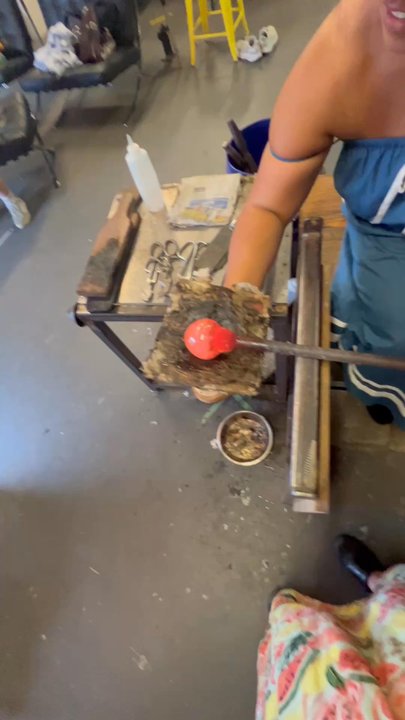 The Glass Ceiling - In class! - Glass Blowing Near Me - Richmond, Virginia
