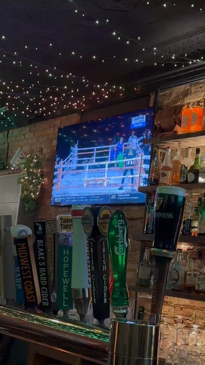 The Wolfhound Bar and Kitchen - They were playing pillow fighting on ESPN Ocho - hilarious! - Bars Near Me - Chicago, Illinois