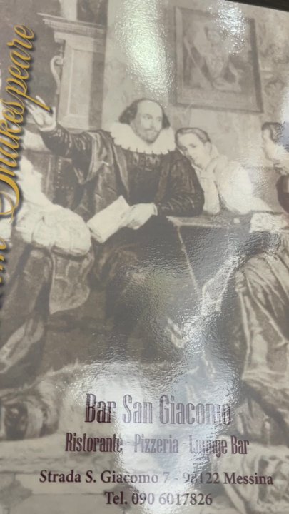 San Giacomo - Front cover of Bar San Giacoma - Seafood Near Me - Messina, Maine