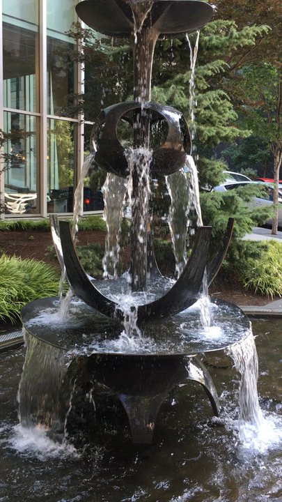 Photo of Seattle Public Library - Central Library - Seattle, WA, US. Fountain of Wisdom
