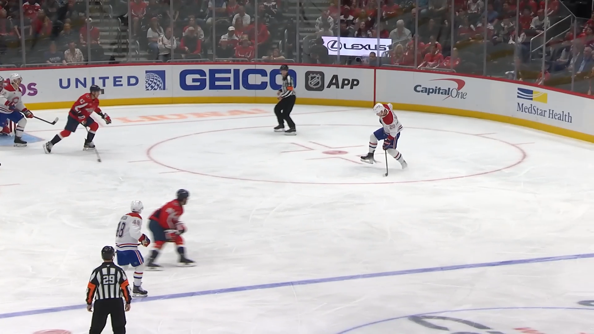 Tuch Scores Twice as Capitals Edge Canadiens in Hutson Brothers’ First Meeting · Oct. 14, 2026