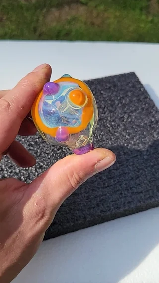 Preview pic of Large fumed spoon, star gazer, titan,  lava