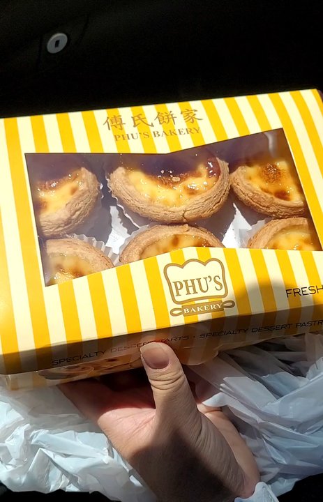 Phu's Bakery - Best (pudding like) Portuguese egg tarts - Bakeries Near Me - Rosemead, California