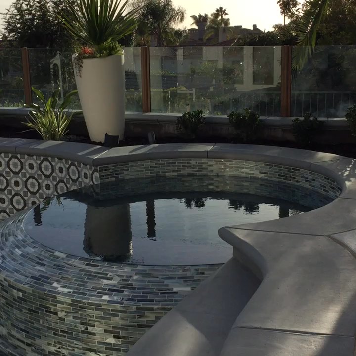 Infinity Pools - The finished product - General Contractors Near Me - Costa Mesa, California