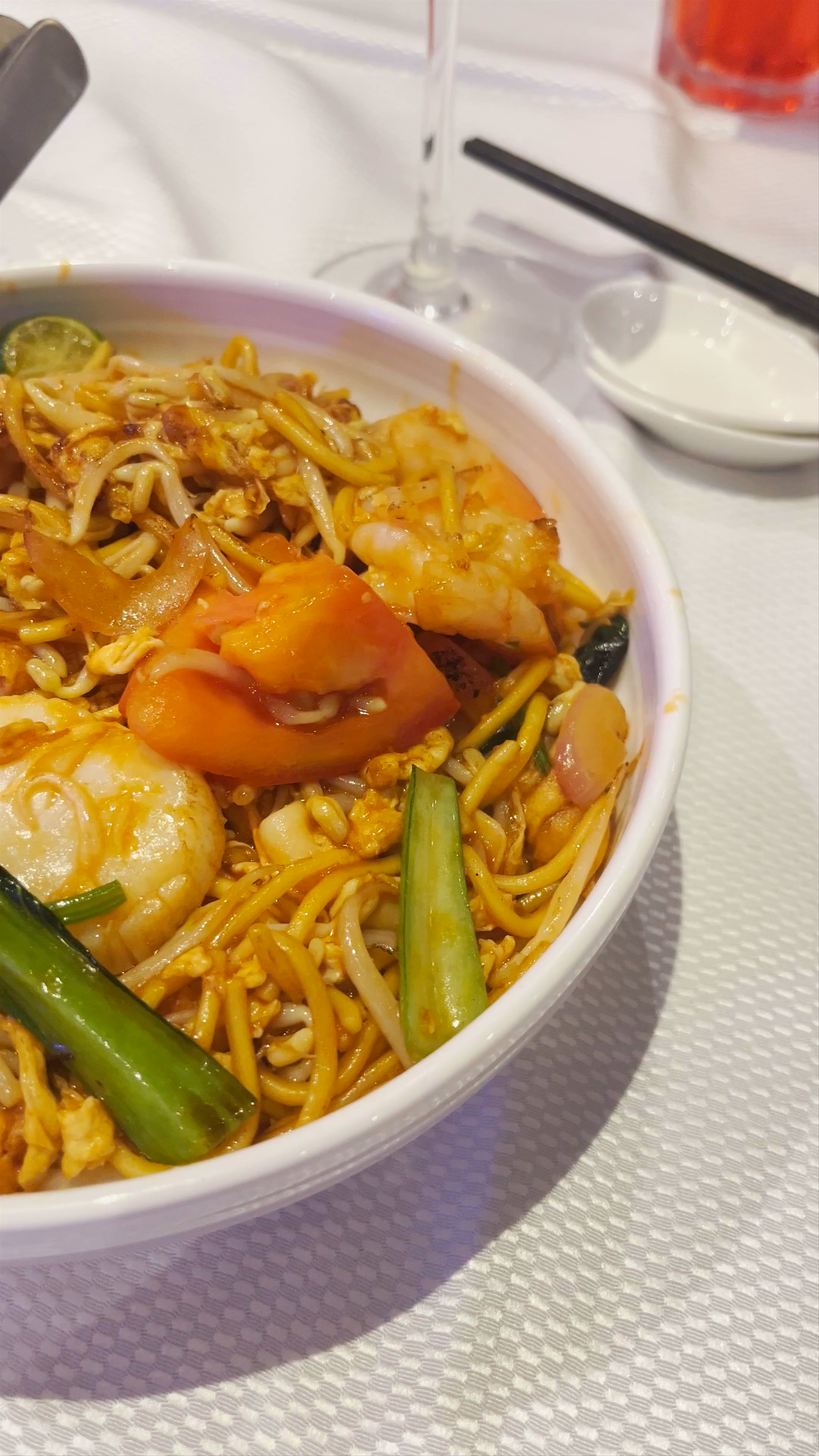 Delicious Seafood Noodles at Jumbo Signatures, Singapore