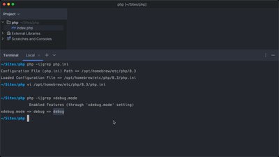 Configure modes in Xdebug