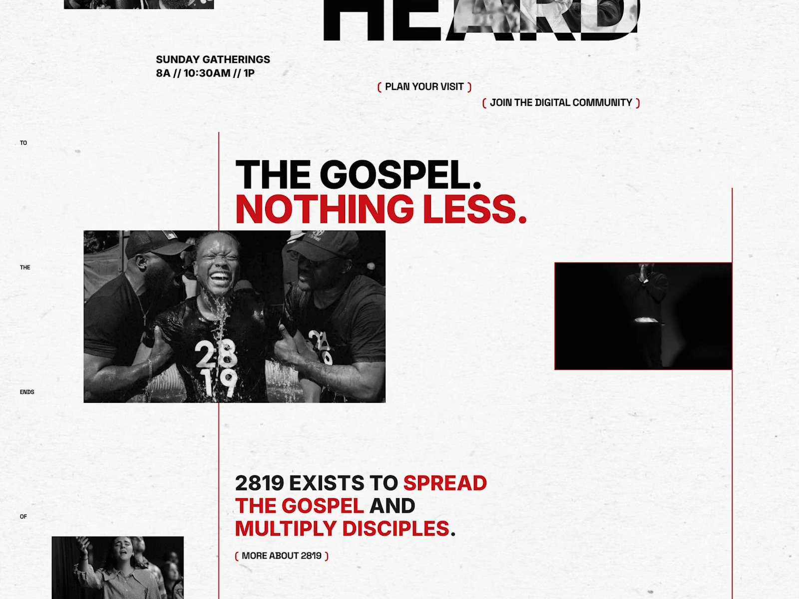 Thumbnail for 2819church.org, a Framer Experts site by Edward Creates.