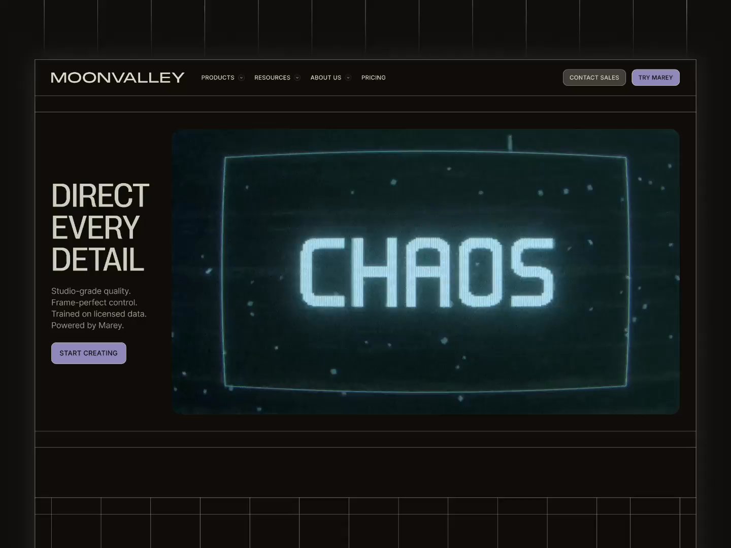 Thumbnail for moonvalley.com, a Framer Experts site by Kyle Panilan.