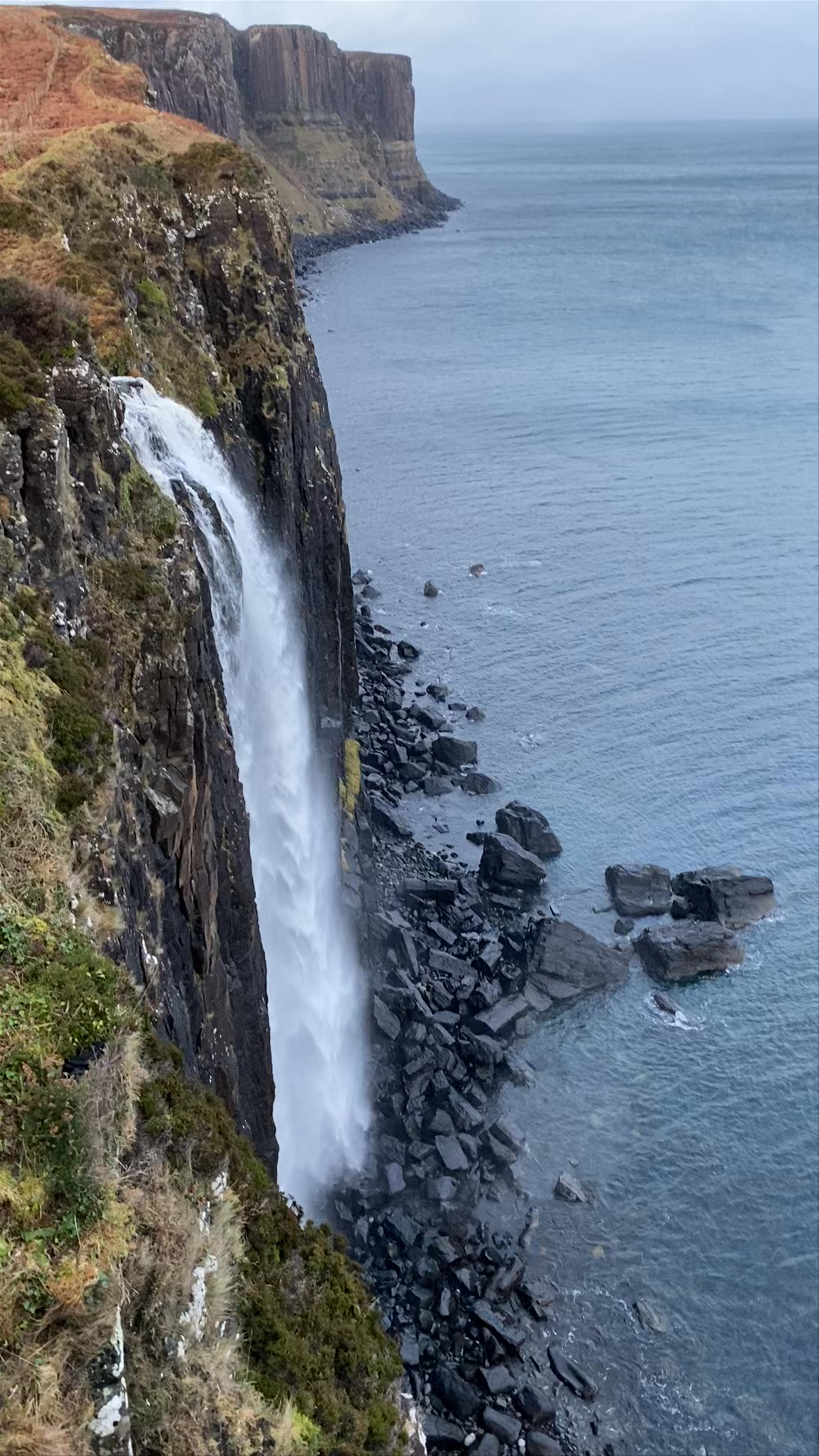 Mealt Falls: Wild Coastal Waterfall in Portree, Scotland