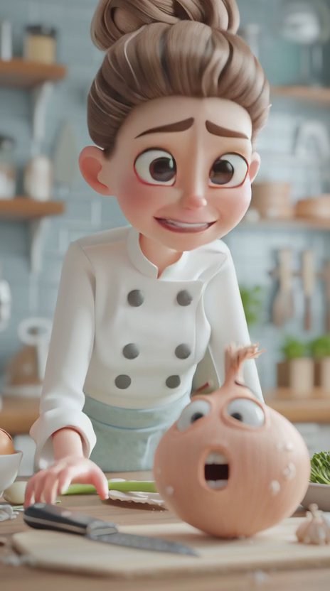 Pixar cartoon style animated video