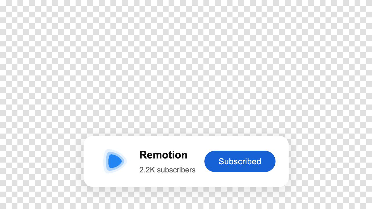 Frame from “Transparent Call-To-Action overlay” by @Remotion