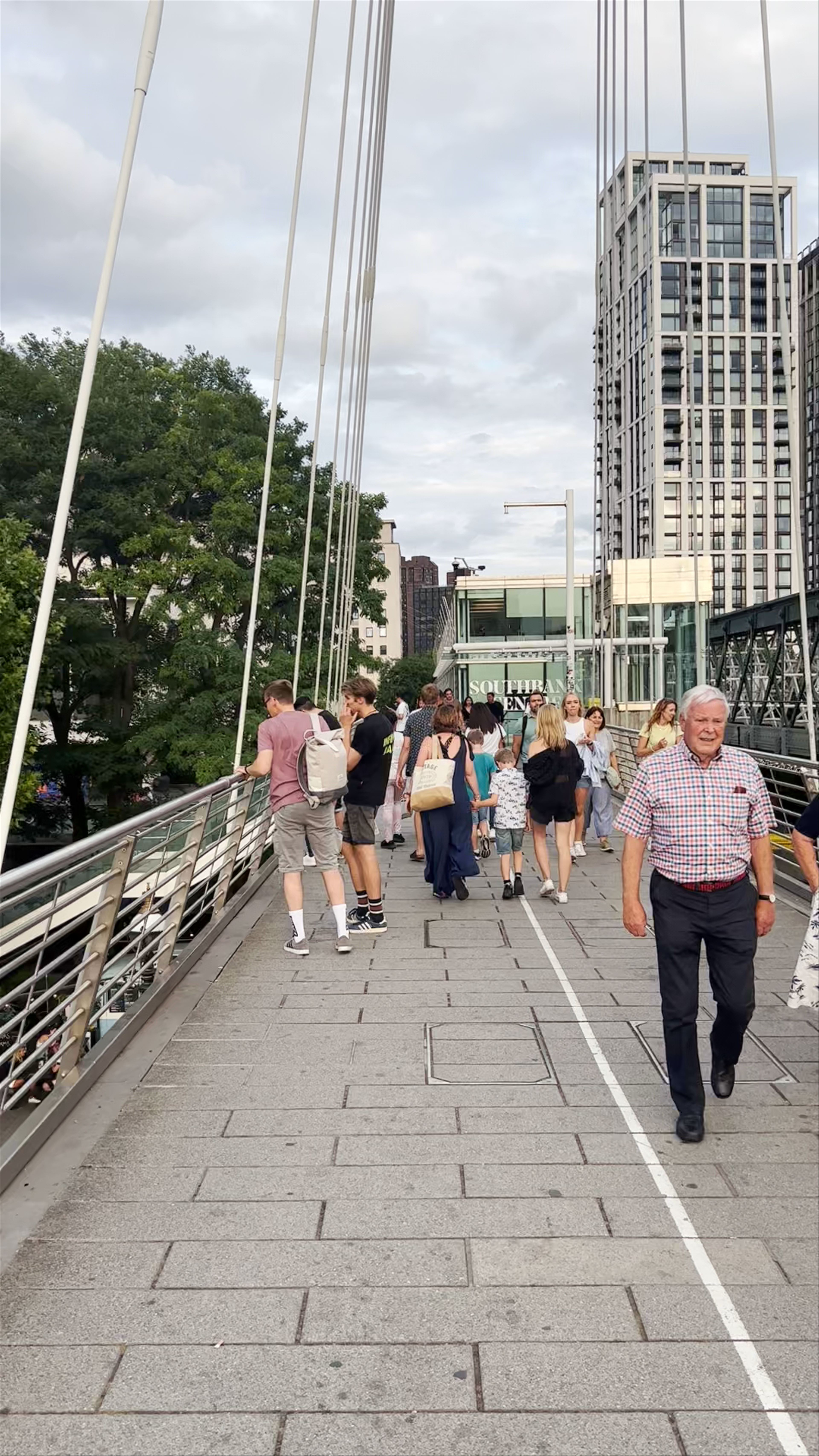 Southbank Centre Bridge Walk: Urban Life Along the Thames in London