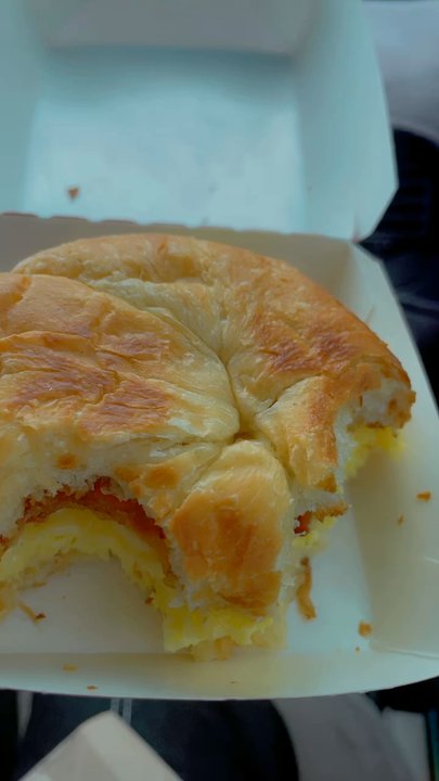 Dunkin - this is wawa's bacon egg and cheese croissant yeah much better - Coffee & Tea Near Me - Leesburg, Florida