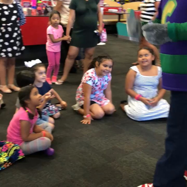 Chuck E. Cheese - My kids love when Chuck-E- cheese Comes out because they know they're going to get to pick up tickets and count with him - Pizza Near Me - Bell, California