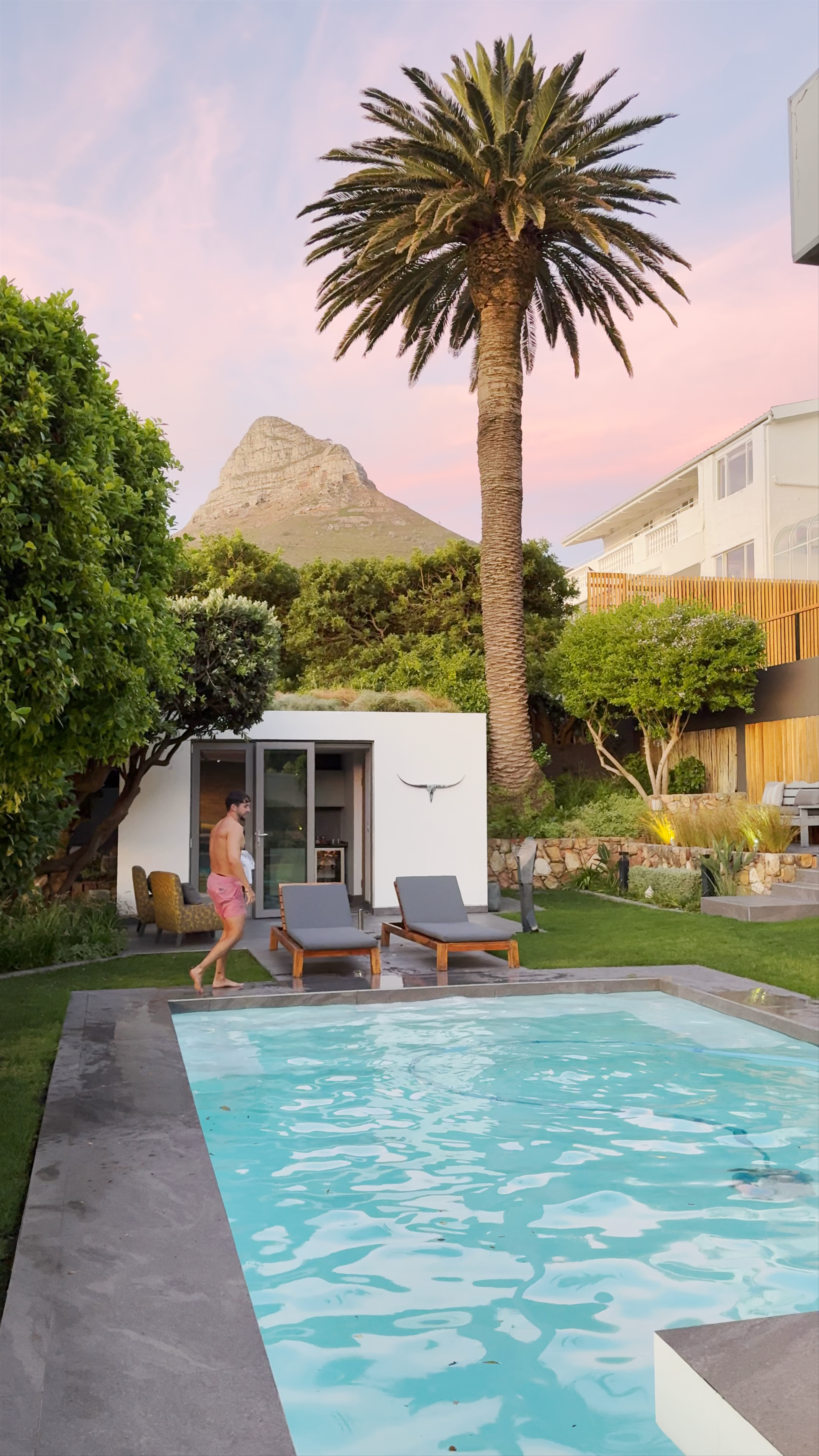 Sunset Serenity at Atholl House Pool, Camps Bay, Cape Town