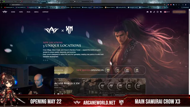 AW\XM: pre-launch stream NEW SAKURA x3 Samurai Crow