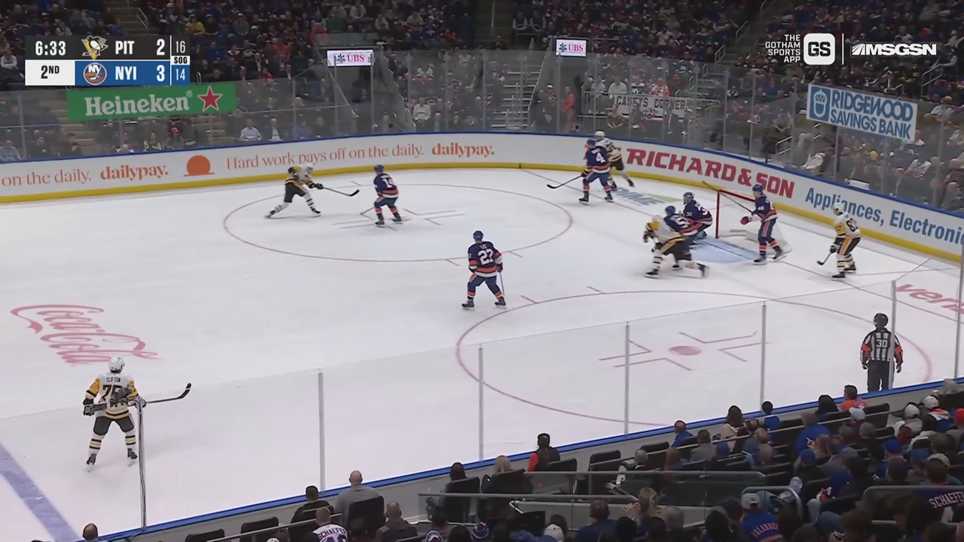 Penguins Score 7 Unanswered to Complete Stunning Comeback in 8-3 Win Over Islanders · Mar. 30, 2026