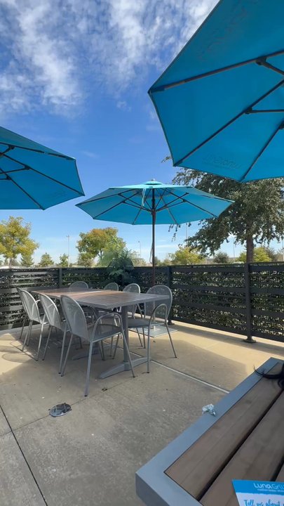 Luna Grill Alliance - Love the quite and fresh out dining area - Mediterranean Near Me - Fort Worth, Texas