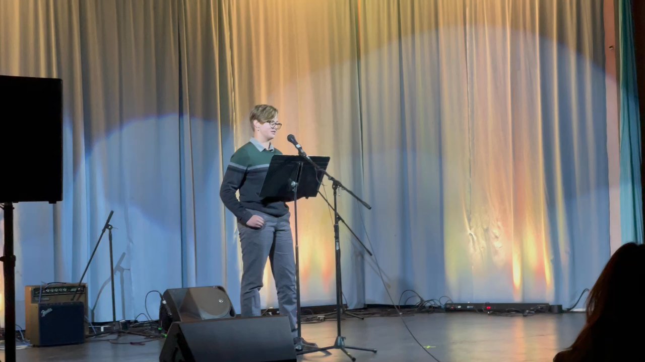 Audio Design Rentals - Someone speaking on stage - Audio/Visual Equipment Rental Near Me - El Cajon, California