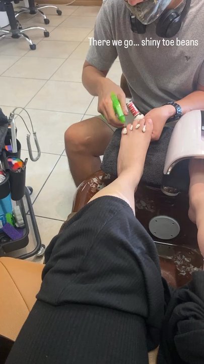 Infinity Nails - By (pronounced like bee )  was really nice and gentle when doing my nails.  $40 for gel pedicure - Nail Salons Near Me - Corona, California