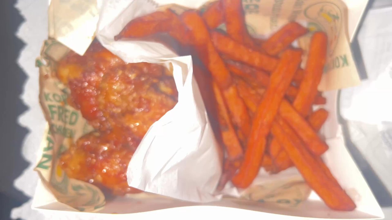 Koko Wings - Soy garlic wings with  Sweet Potato Fries - Korean Near Me - New York, New York