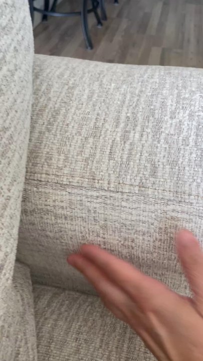 RC Willey - The arm of this couch is held up by a tiny small stick, LITERALLY, and pressure will cause it to snap! This is our replacement. - Furniture Stores Near Me - Rocklin, California