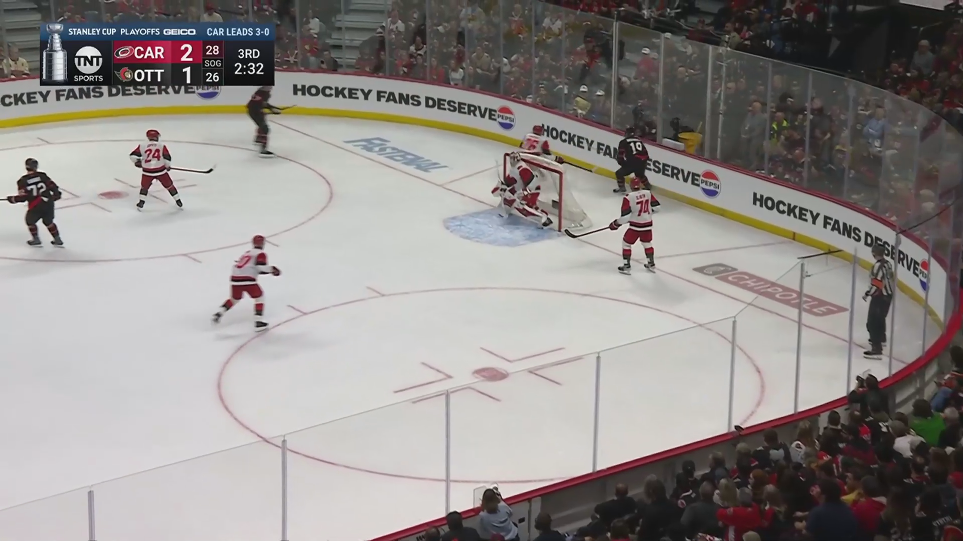 Hurricanes Complete the Sweep, Stankoven Scores for the Fourth Straight Game · Apr. 25, 2026