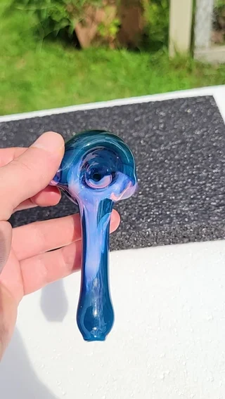 Preview pic of Large color drip spoon  karmaline and peacock