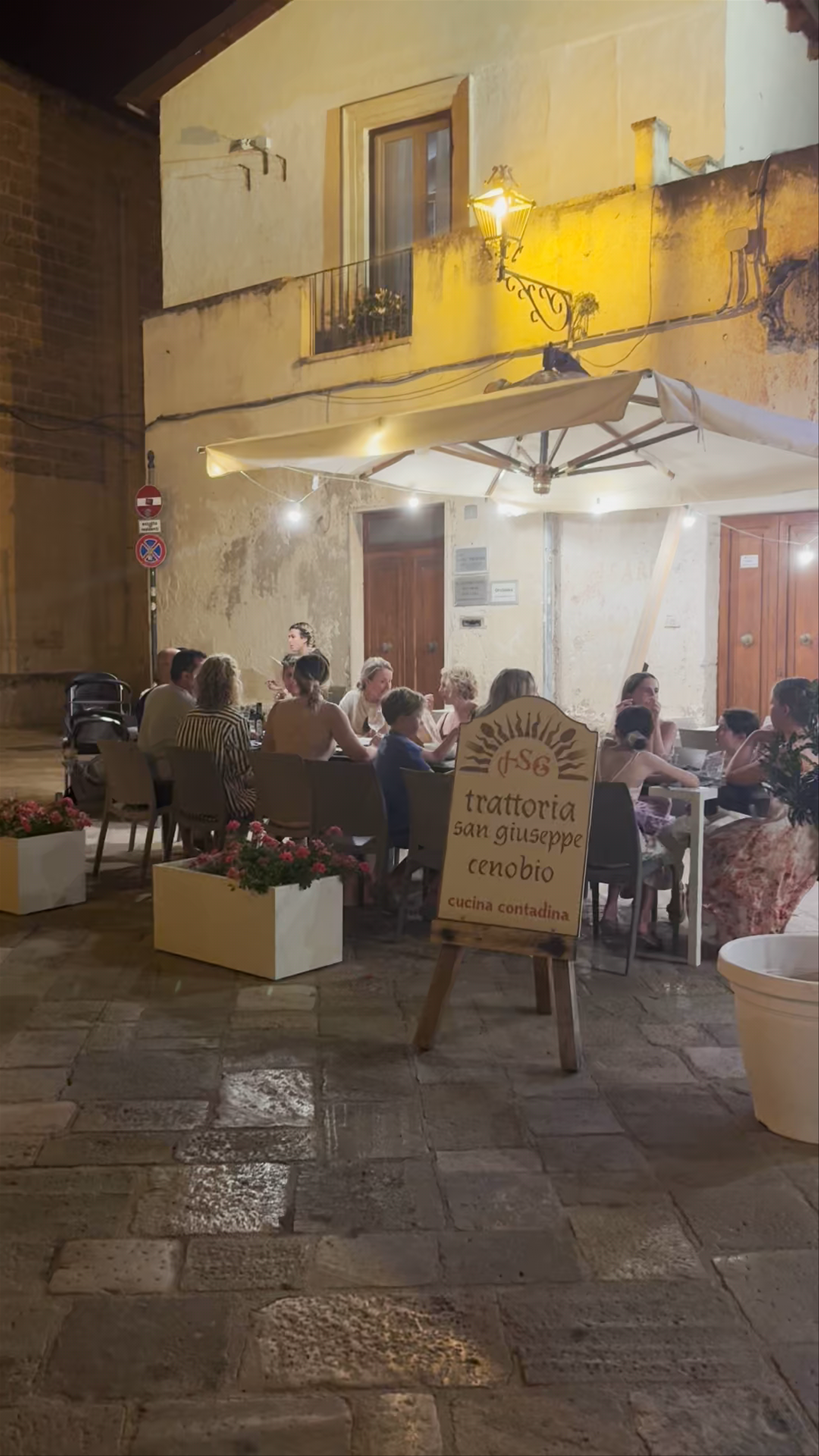 Evening Vibes at Trattoria San Giuseppe Cenobio in Nardò, Italy