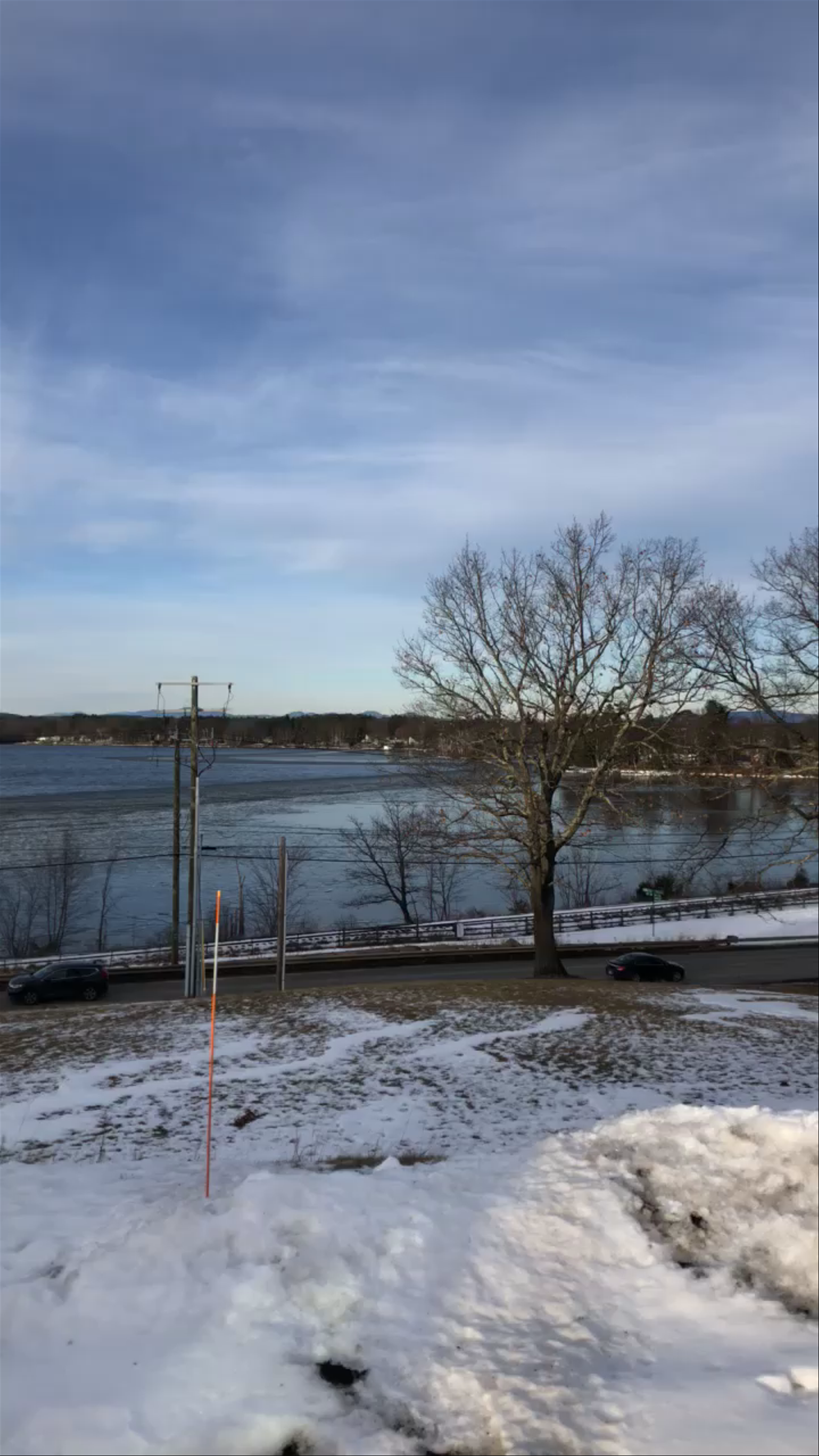 Winter Serenity at Lake Winnisquam, New Hampshire