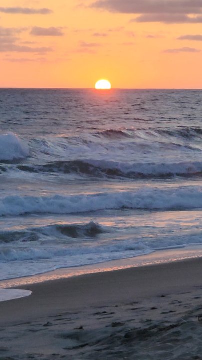 Frazee Beach - A time to reflect as you watch the sunset over the Pacofic Ocean - Beaches Near Me - Carlsbad, California