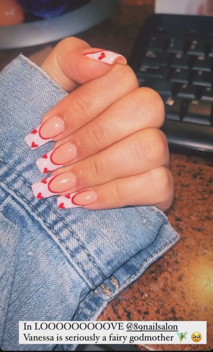 Eighty Nine Nail Salon - A hand drawn design on Gel-X nails. - Nail Salons Near Me - Glendale, California