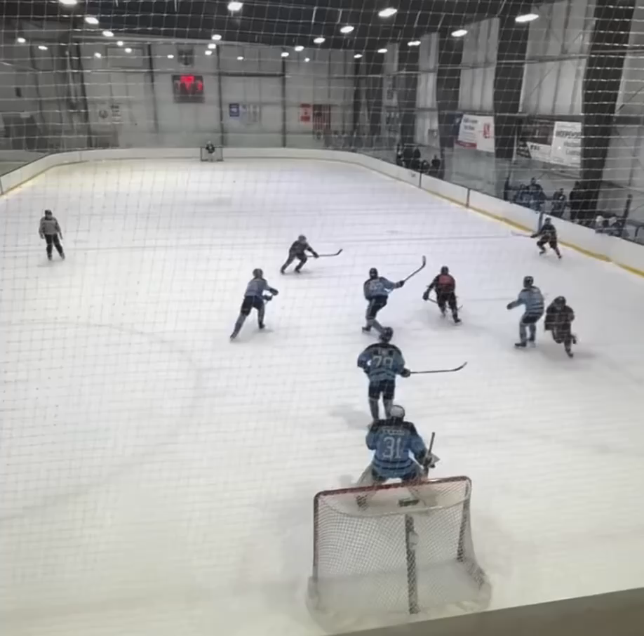 Pierce Sucansky's net front tip vs. Mountain Kings Academy AAA