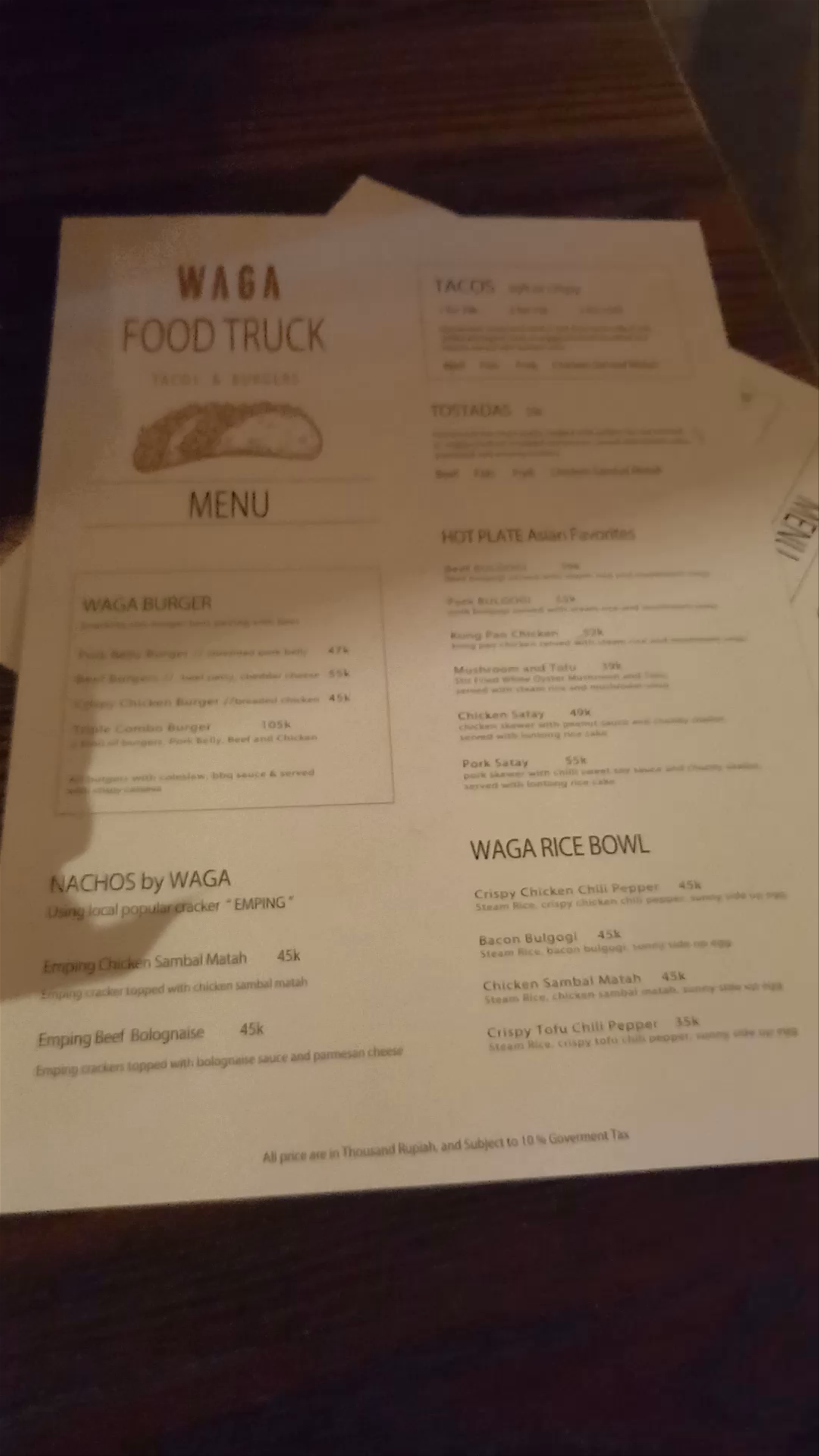 Waga Waga Waga Foodtruck - Tacos & Burger