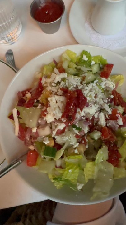 Saint Theo's - The half size of the Choped Salad - Bars Near Me - New York, New York