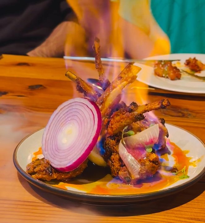 Barsa New Indian - Flaming Lamchops anyone? - Indian Near Me - Durham, North Carolina