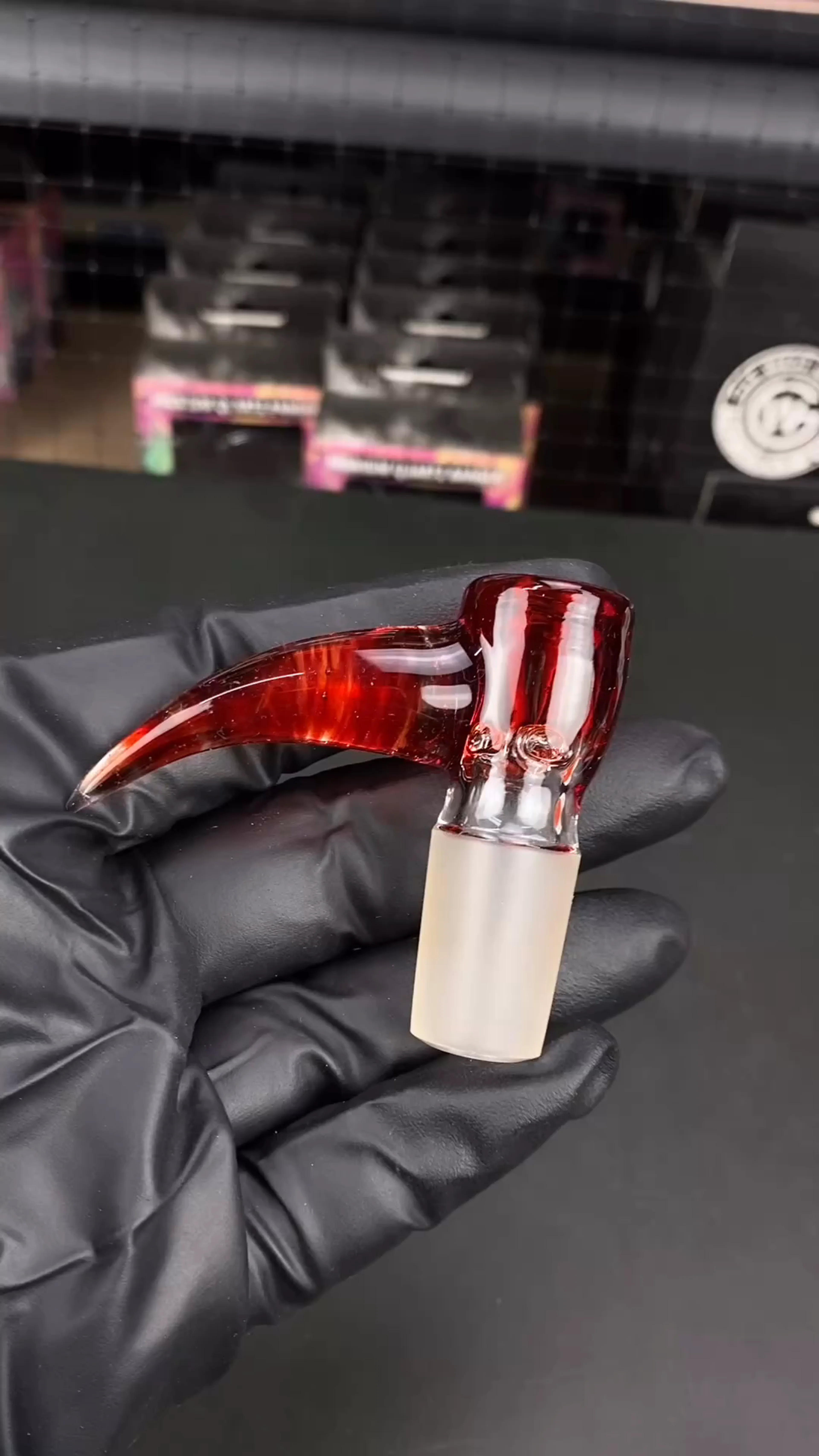 Preview pic of 18mm 4-Hole Glass Bowl Slide by Magizle
