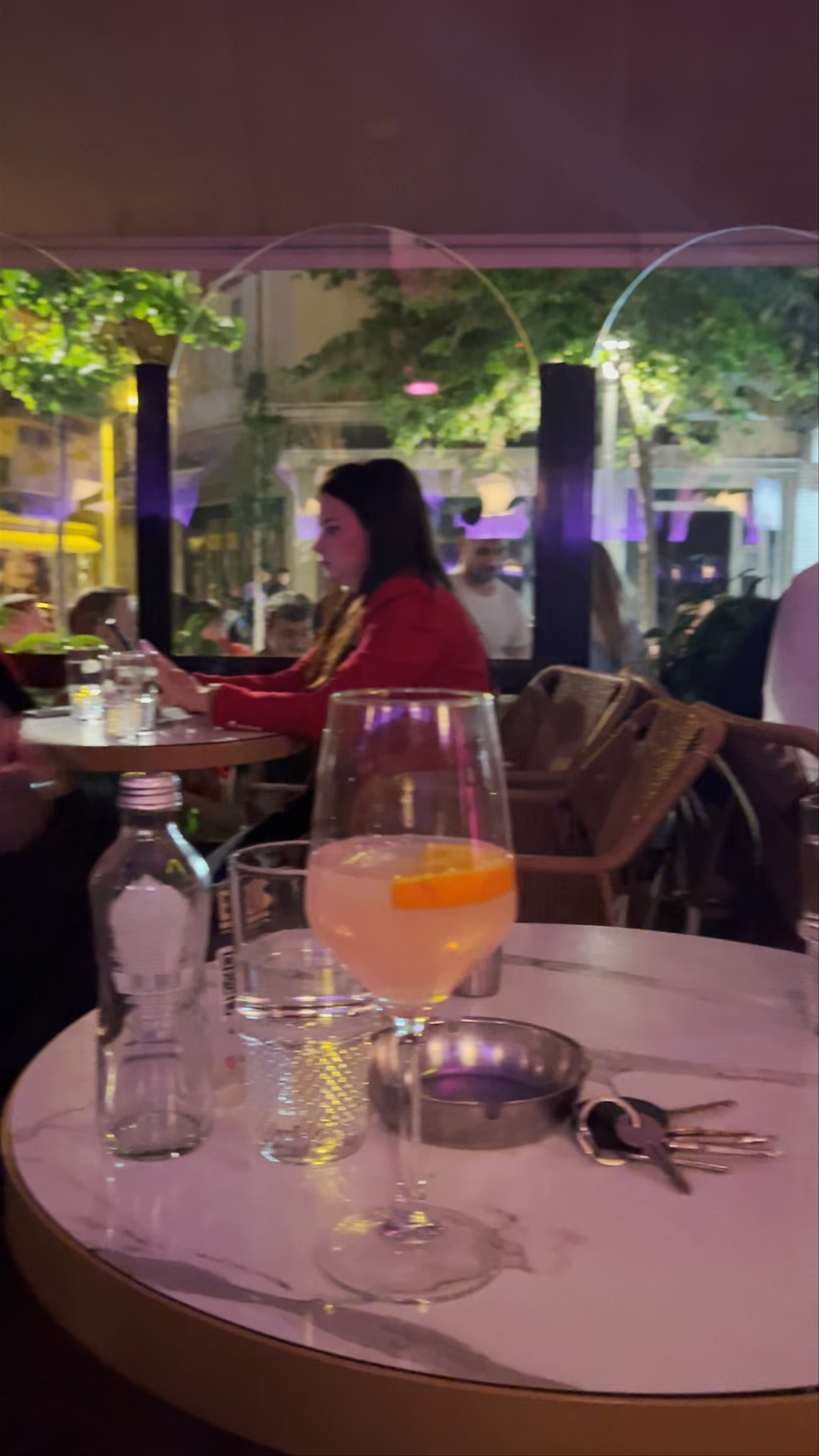 Nightlife Vibes at an Urban Café in Veria, Greece