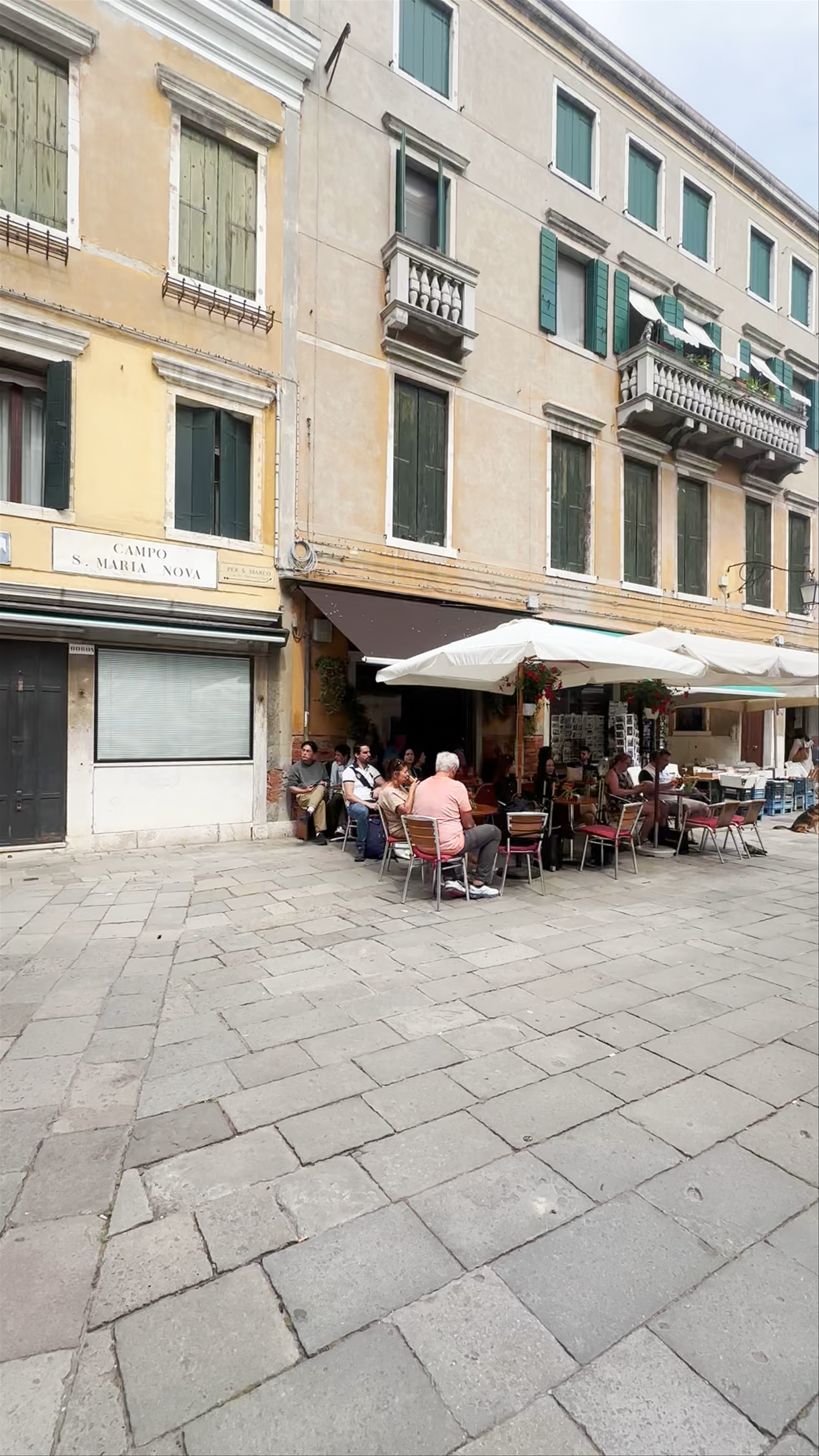 Campo Santa Maria Nova: Charming Venetian Outdoor Cafe Scene