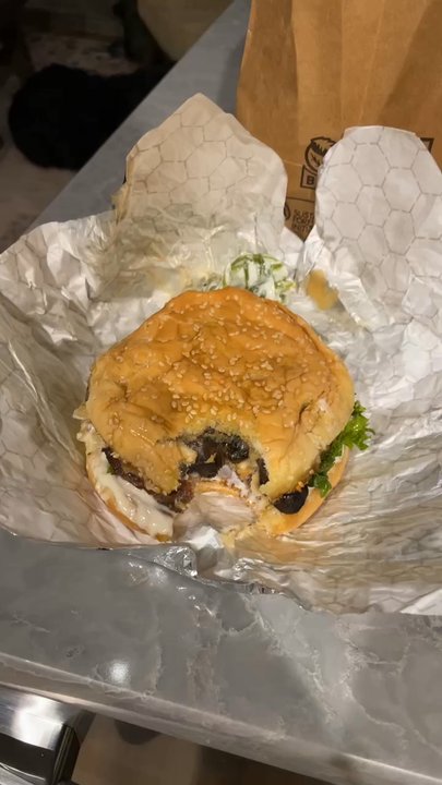 Zeke's Drive In - Mushroom Swiss burger, onion rings and fries and homemade sauces. Delish - American Near Me - Gold Bar, Washington