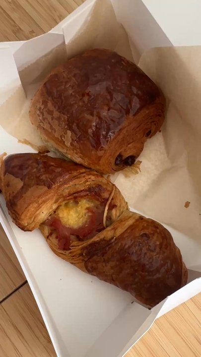 Sub Rosa Bakery - Pain au chocolat and Ham&Cheese croissant - Bakeries Near Me - Richmond, Virginia
